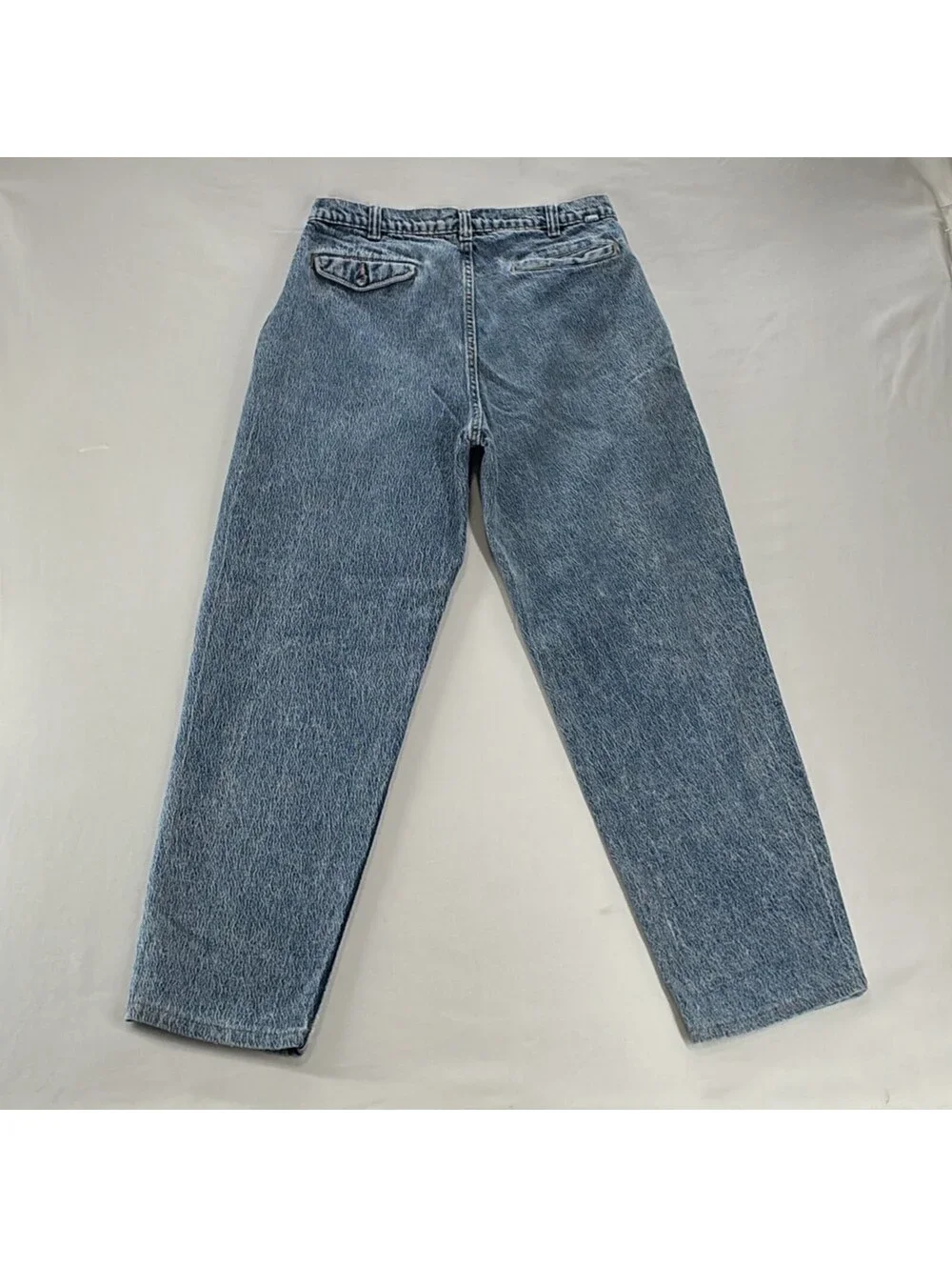 Vintage 80s Levi's Pleated Jeans Acid Wash Tapered W33 L32